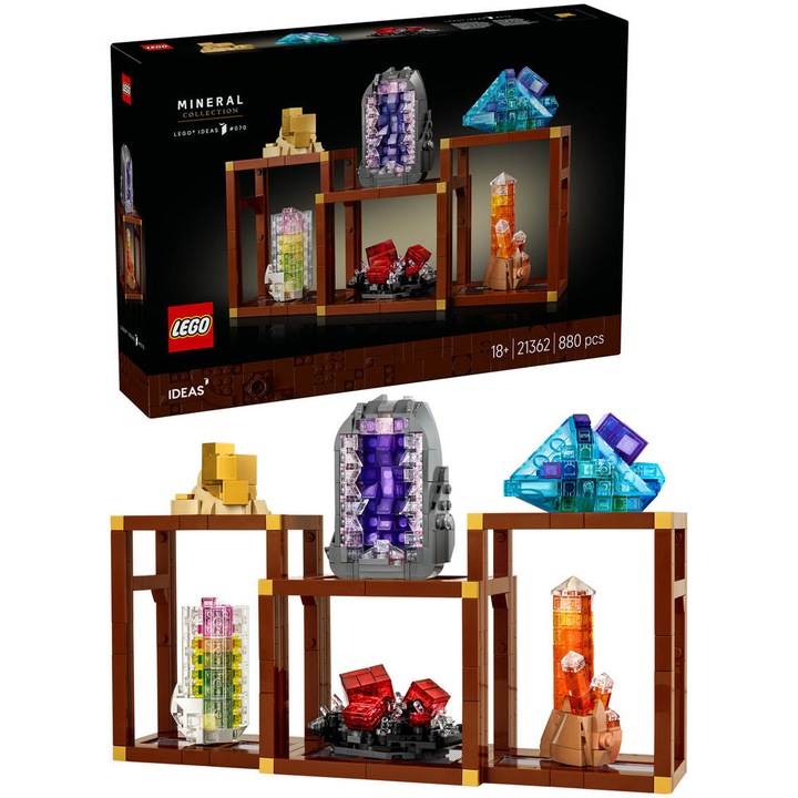 LEGO® Ideas - Colectia minerala 21362, 880 piese