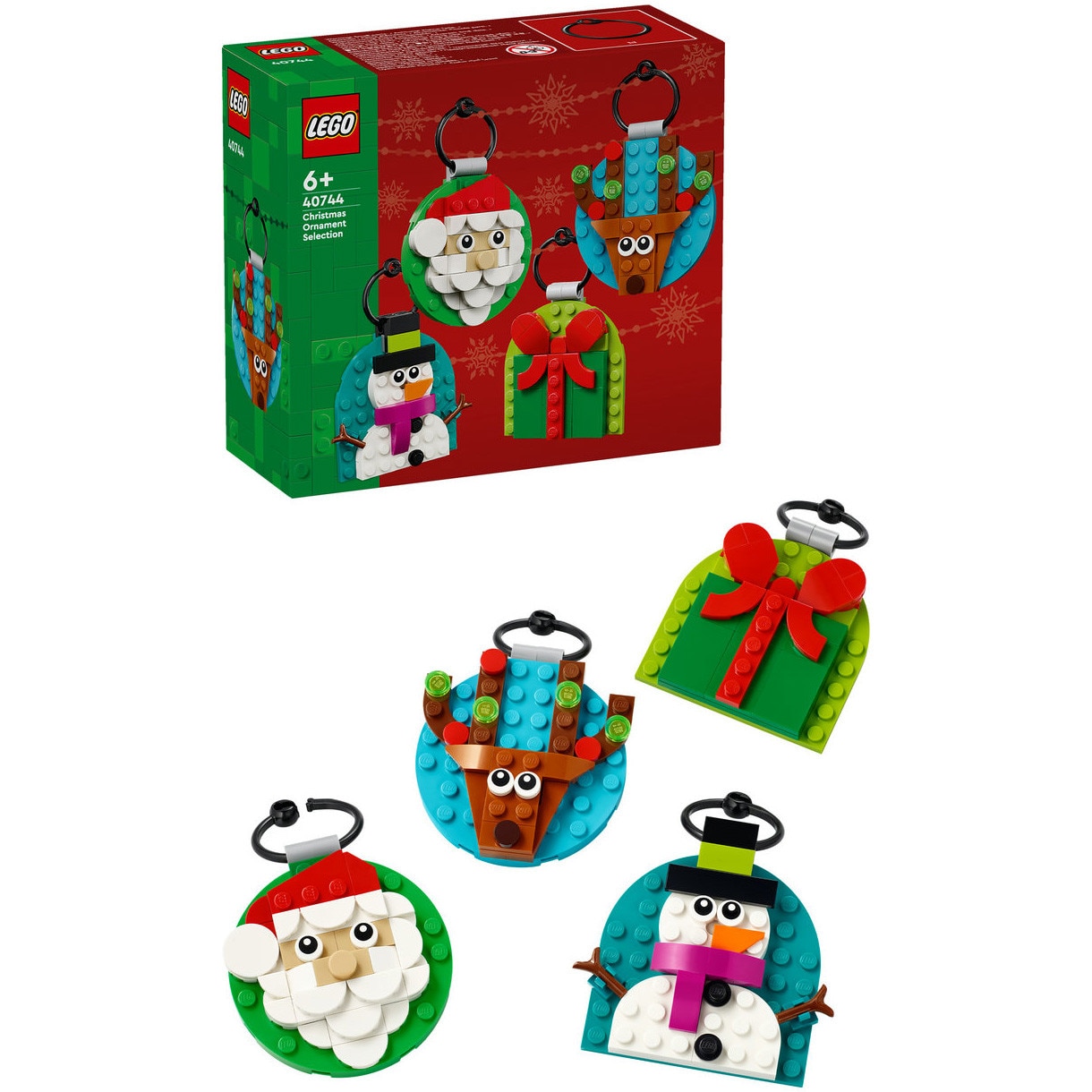 LEGO® - Selectie de ornamente de Craciun 40744, 153 piese