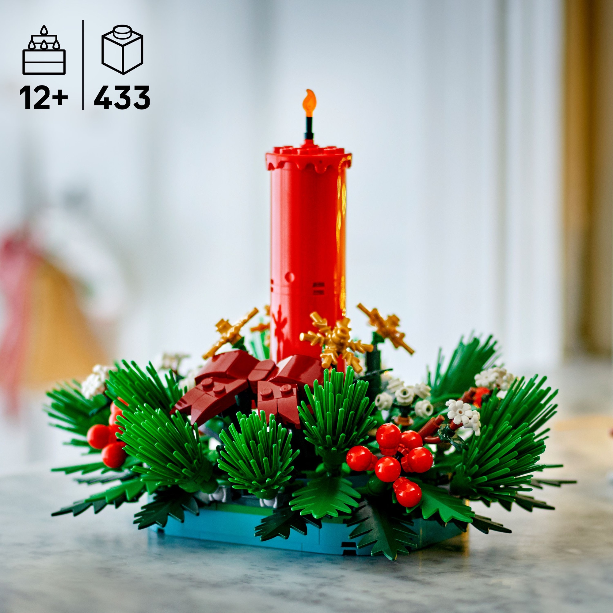 LEGO® - Decoratiune pentru masa de Craciun 40743, 433 piese - eMAG.ro