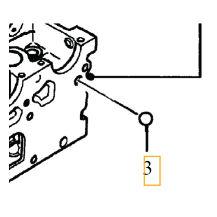 Bila chiulasa Volvo OE 2.0D,, pentru C30, S40, V50, S80, V70