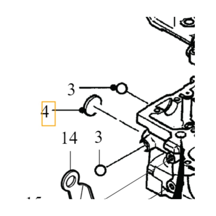 Zaslepka glowice Volvo OE 2.0D pentru C30, S40, V50, S80, V70, noua