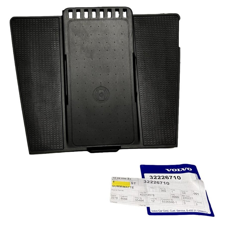 Autós tartó, Volvo, telefontöltő szőnyeg, eredeti, 32226710