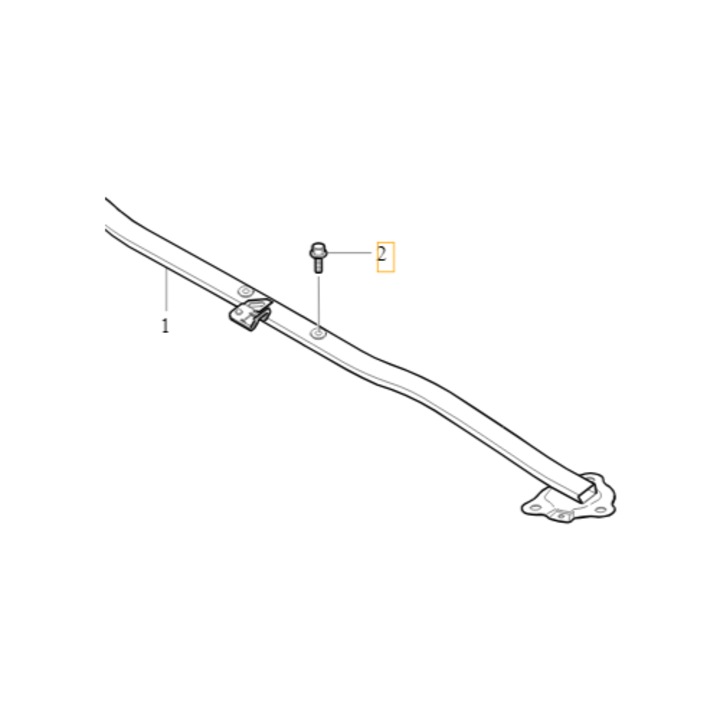 Rögzítőcsavar M8x50, Volvo, eredeti, V40/V40 CC (2013-2019) modellekhez