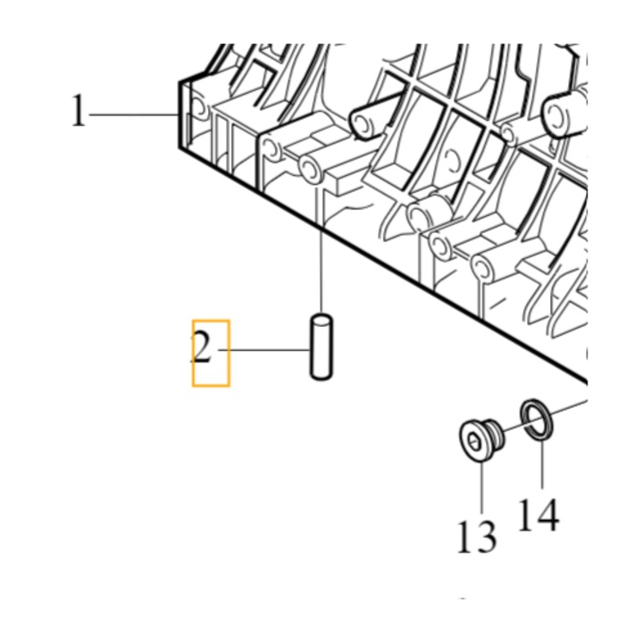 Piesa auto, VOLVO, kolek pin centrujacy, nou, 1383730