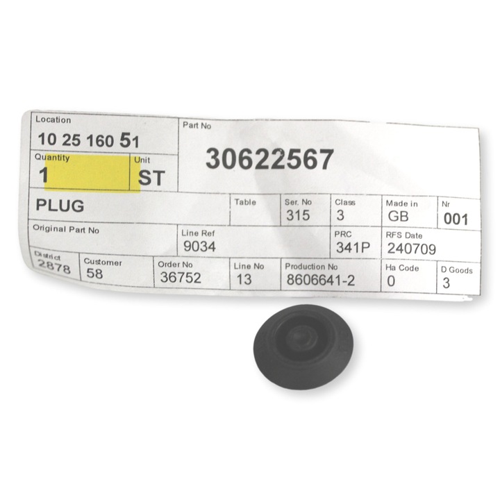 VOLVO karosszéria ajtóborítás 12 mm OE 30622567