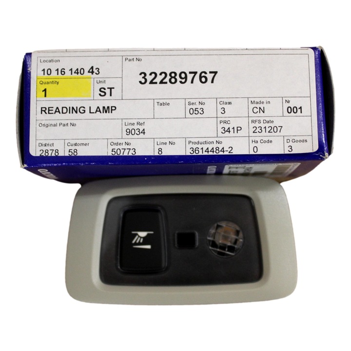 Becuri si sigurante auto, Volvo, lampa de citit interior stanga spate, noua, 32289767