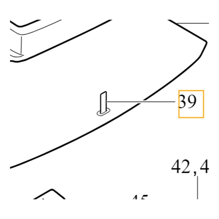 Csomagtérszőnyeg tartó VOLVO V40 V40CC OE 31363994