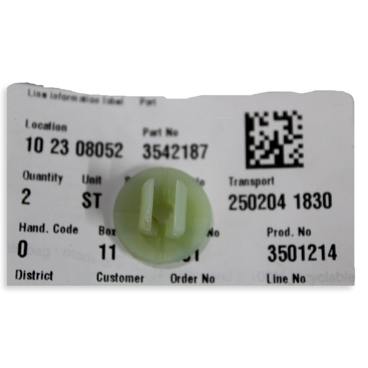 VOLVO bilincs, ablakmosó tartály rögzítő menet OE 3542187