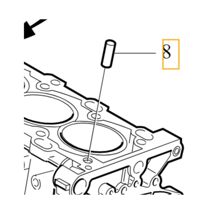 Autóalkatrész, VOLVO, központosító gyűjtőfej, új, 1366129