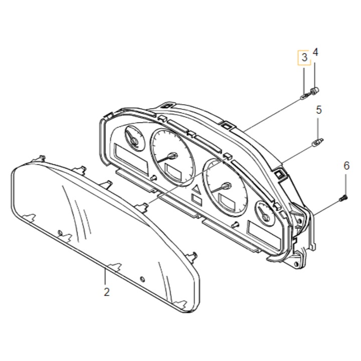 Autóizzók, Volvo, óravilágítás, 1,2 W, új