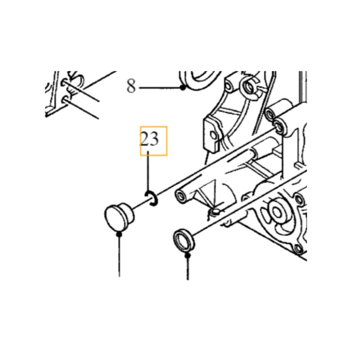 Autóalkatrész, VOLVO, motorblokk fedéllemez 2.0D, új, 8653815