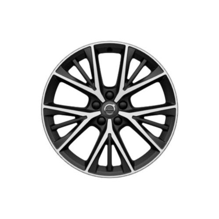 Volvo felni 8,5x19" 5-ös tripla, matt fekete, középkupak nélkül