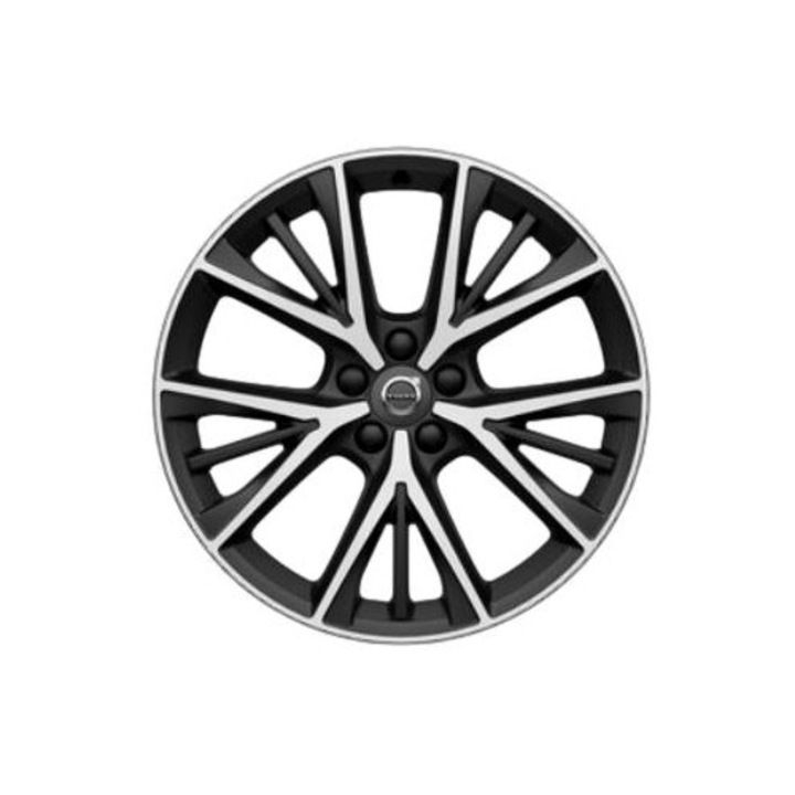 Janta auto Volvo 8,5x19" 5-triple, neagra mata, fara capac central