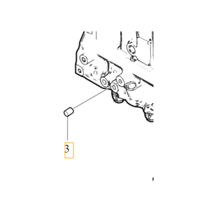 Autóalkatrész, VOLVO, központosító csap készlet, 1.6D, új, 30750021
