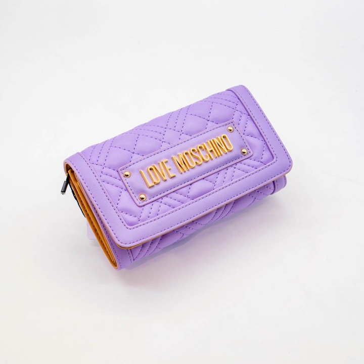 Portofel Dama Love Moschino – Purple Wallet Quilted