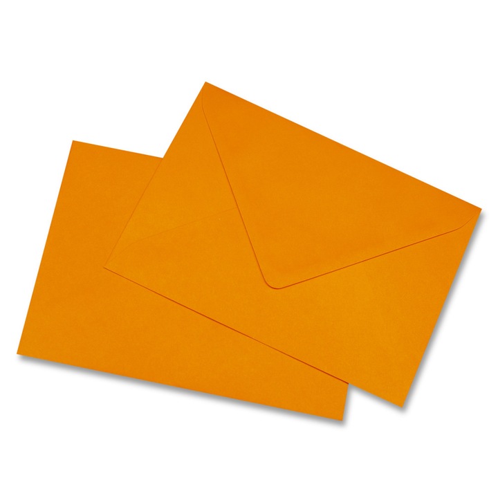 Plic C5 162x229 Mm, Offset, 80 G, Gumat, Portocaliu, 25 Bucati/set