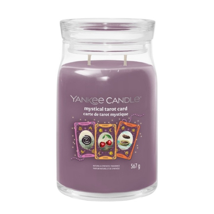 Ароматна свещ, Yankee Candle, колекция от карти Таро с мистика, аромат на канела