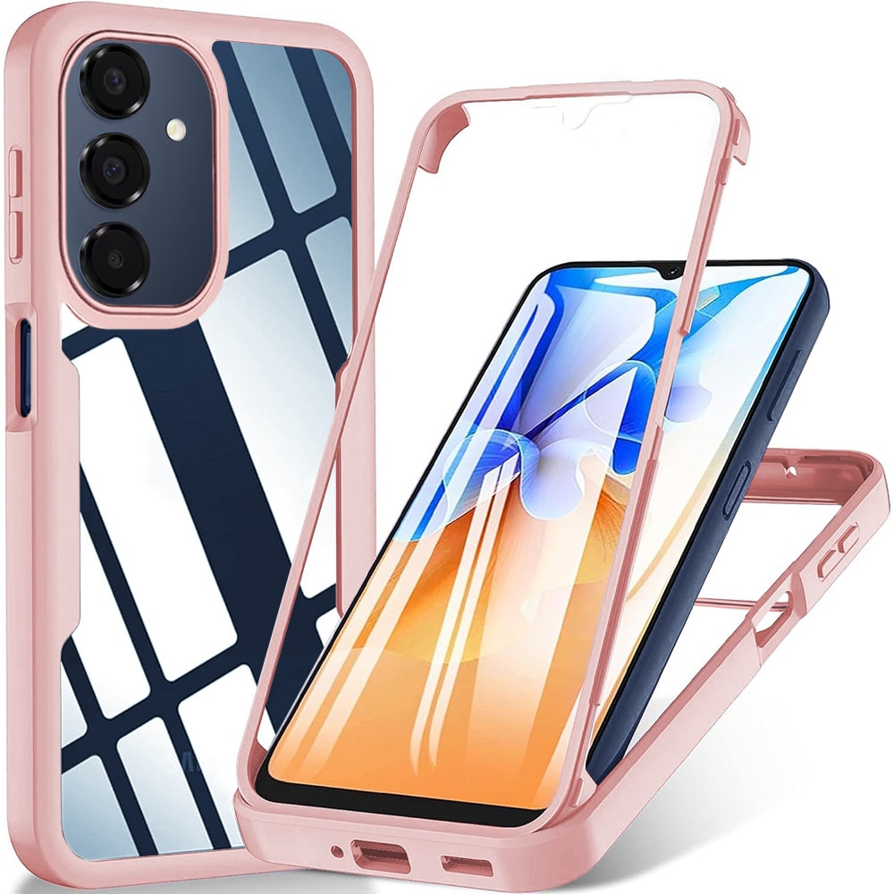Husa pentru Samsung Galaxy A17 5G DaDen® ColorVerse 360, Antisoc, Protectie completa spate-ecran, Roz