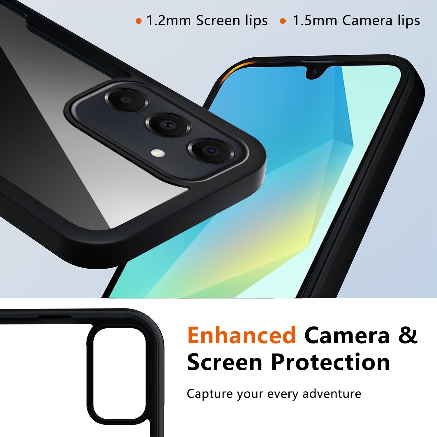 Set 360: Husa cu folie integrata pentru Samsung Galaxy A17 Protectie 360 fata / spate - Negru