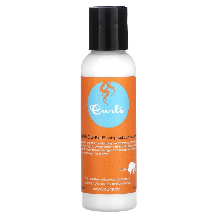 Crema pentru bucle, Curls, 60 ml, fara testare pe animale, cu ingrediente organice