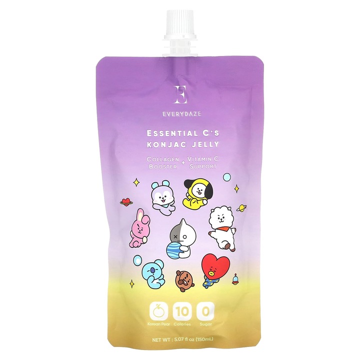 Supliment alimentar, Jeleu, Everydaze, Essential C's, para coreeana, 150 ml, vegan, fara gluten