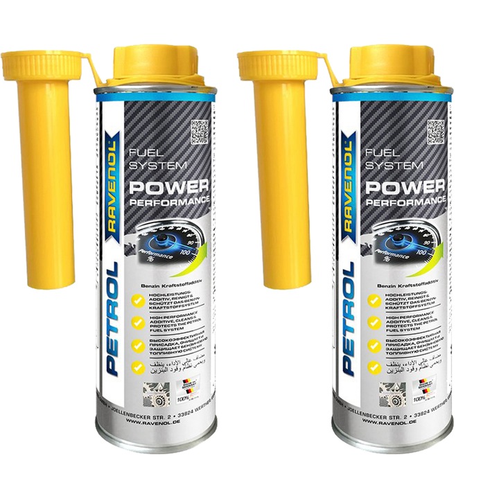 Pachet 600 ml aditiv Ravenol Petrol Power Performance