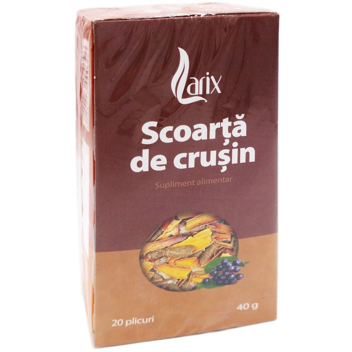 Ceai scoarta crusin (frangulae cortex), 100% natural, 20plicuri, Larix Sovata