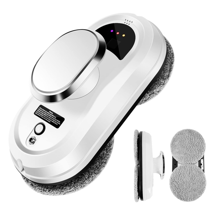 Robot curatare geamuri OVERTANG, aspiratie 5600Pa, telecomanda, 45x45cm