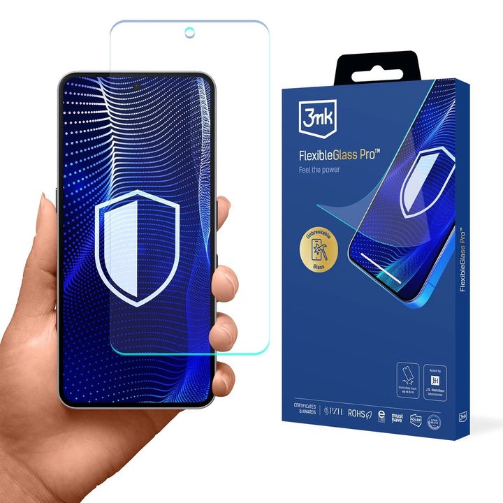 Folie sticla 3mk FlexibleGlass Pro compatibila cu Nothing Phone 3a / 3a Pro, Transparent