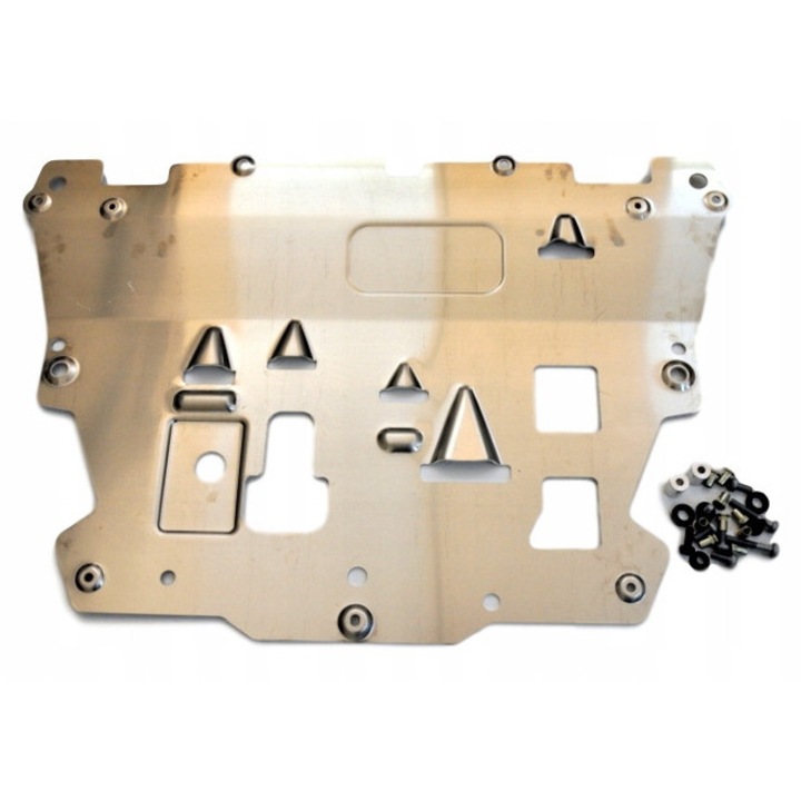 Алуминева защитна плоча за двигател Volvo XC90 II, оригинална, с монтажен комплект, нова