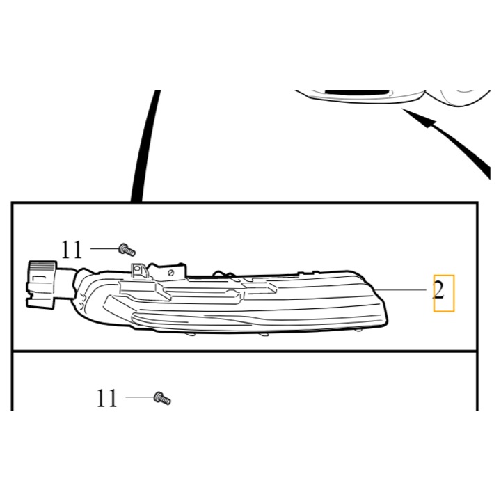 Lampa postojowa dreapta DRL LED pentru Volvo V40 (2015-2019), OE 31395920, parte originala