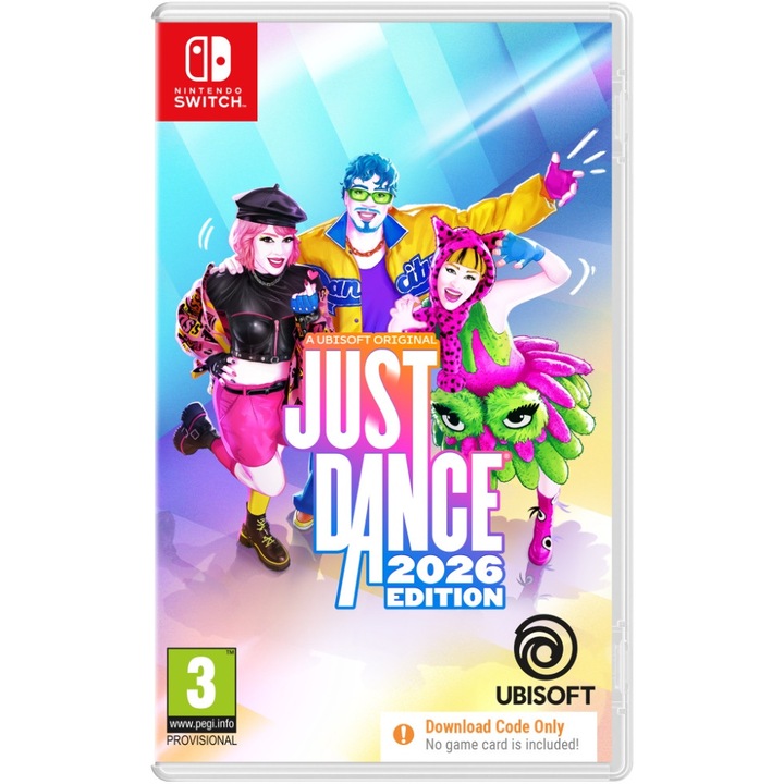Ubisoft Just Dance 2026 játék (kód a dobozban), Nintendo Switch-re