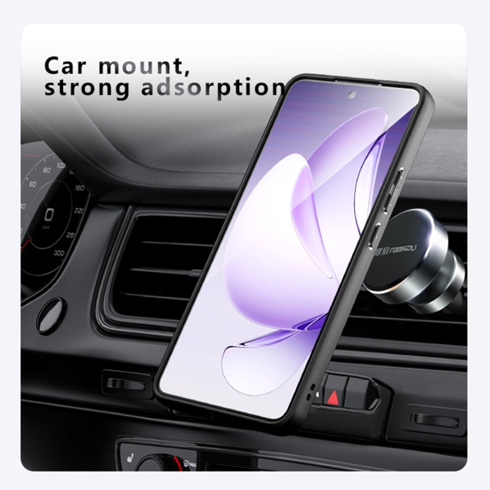 Husa pentru Oppo A5 Pro 5G / A5 Pro 4G, SKYDDAR INNOVATION, PureFrost MagSafe, AntiSoc, set cu sticker, Negru frost