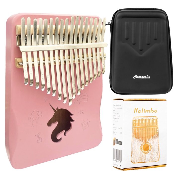 Retropolis, 17 tonuri, lemn de mahon, roz, set complet