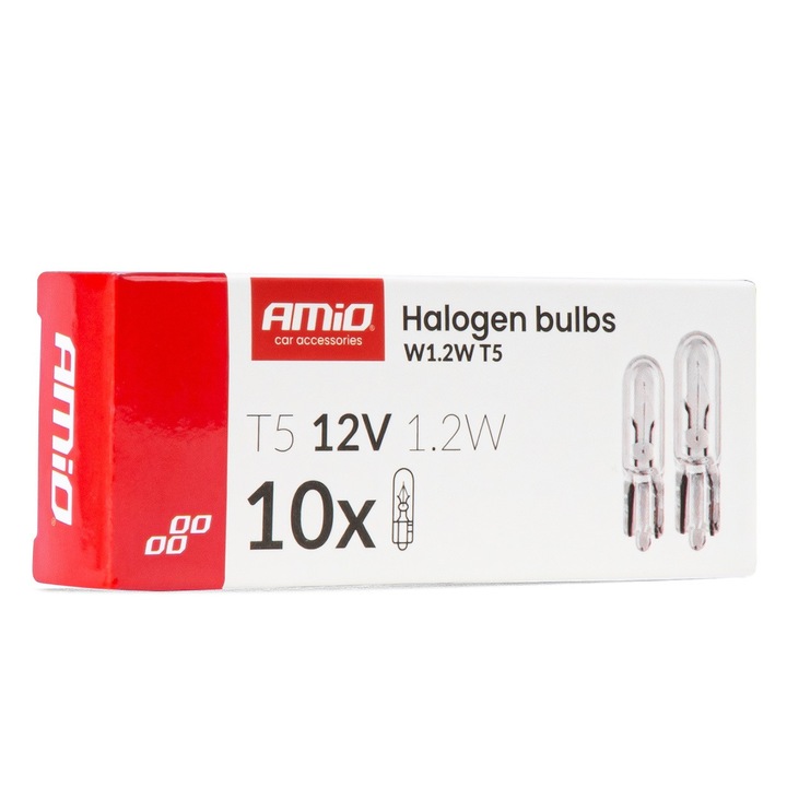 Halogén izzókészlet T5 12V 1.2W, 10 db
