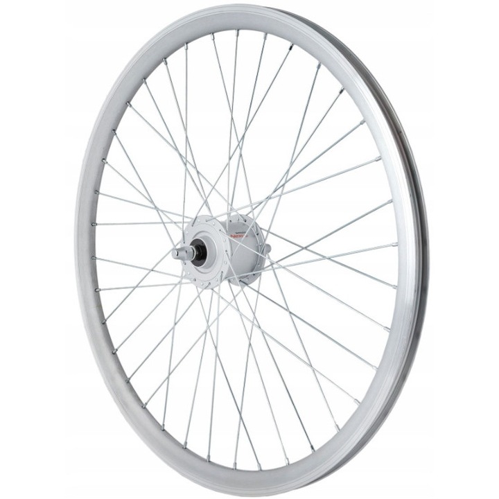 Janta bicicleta 26 inch, Shimano 3.0W, aluminiu, argintie, 36 spite