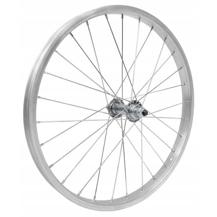 Комплект велосипедно колело, XMX, 20 инча, алуминий, 36 спици, сребристо