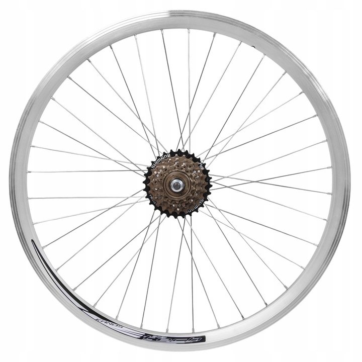 Roata bicicleta 26 inch Kands, spate, disc 160mm, 36 spite, cu wolnobieg Shimano 7-randuri