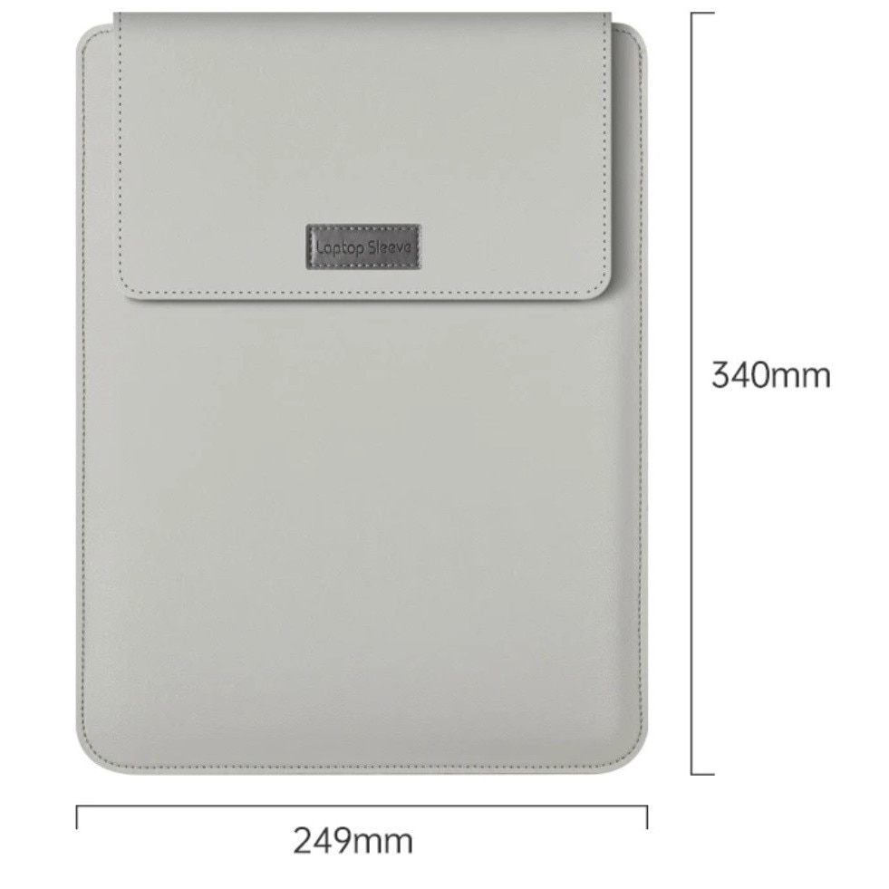 Husa 3in1 Pocket Cover pentru MacBook Air Pro 13" M1 M2 M3 13.3 13.6 14.2 gri
