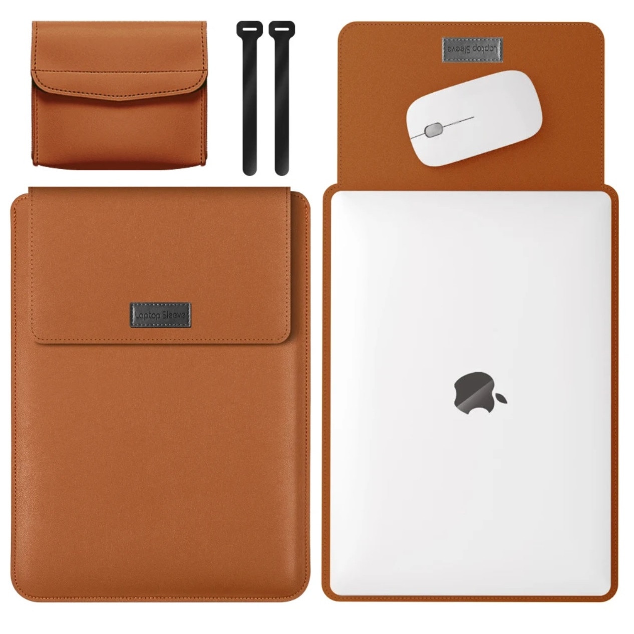 Husă 3in1 pentru laptopuri și tablete, bronz, 13.6 inch, dimensiuni 34x24.9cm