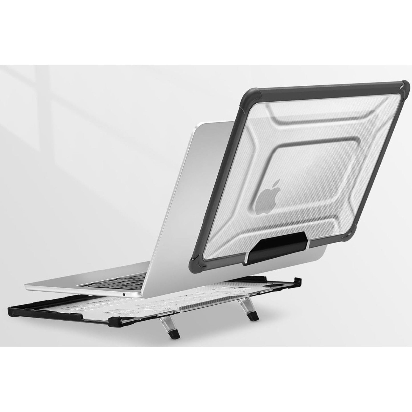 Husa rigida transparenta pentru laptop EtuiTab MacBook Air 15 15,3", acces usor, ventilatie