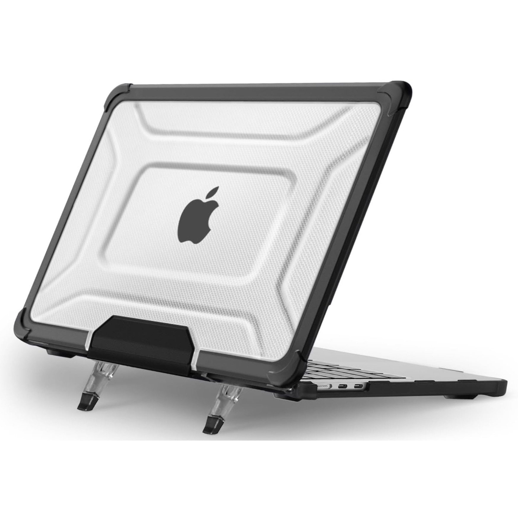 Husa rigida transparenta pentru laptop EtuiTab MacBook Air 15 15,3", acces usor, ventilatie