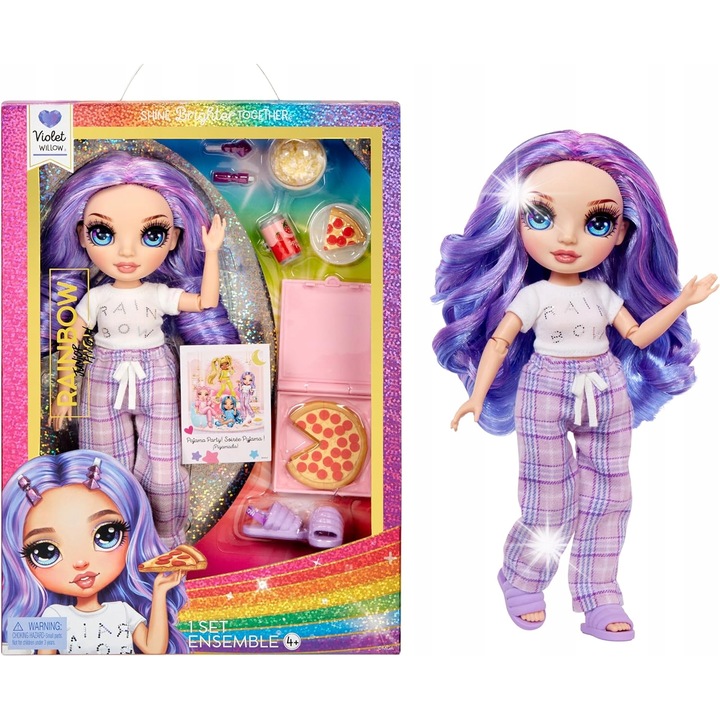 Rainbow High Violet baba, 22 cm
