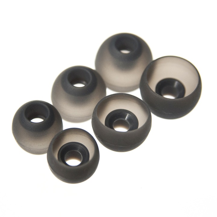 Комплект гумени слушалки Xiaomi, MKF, 3 размера (S, M, L), силикон, сиви