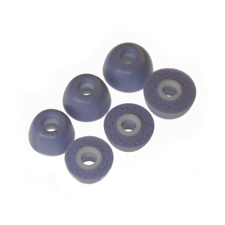 Set dopuri casti spuma MKF-F-023 pentru casti Samsung Galaxy Buds 2 Pro, S/M/L, mov