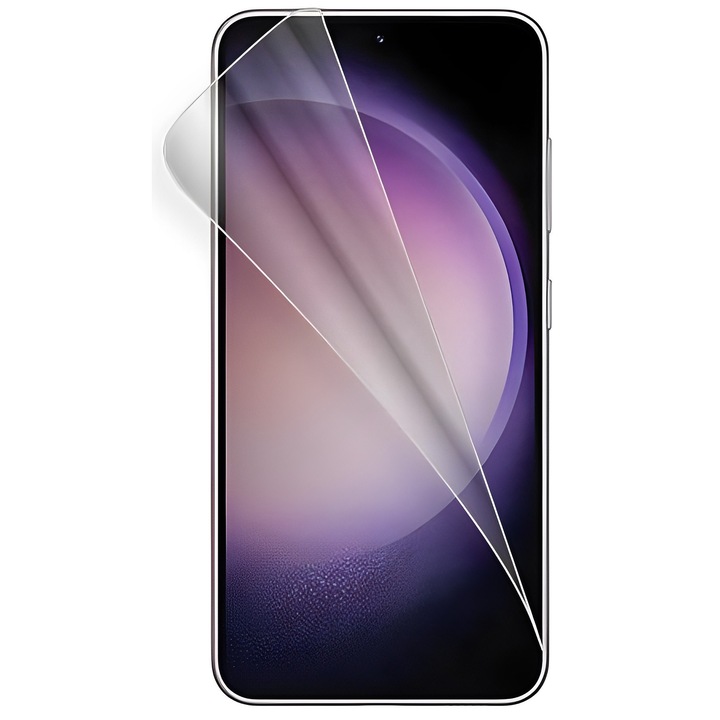 Set 2 x Folie Protectie Ecran pentru Samsung Galaxy S23, Full Glue, Ultra Clear, Regenerabila, Anti-amprente, Instalare rapida