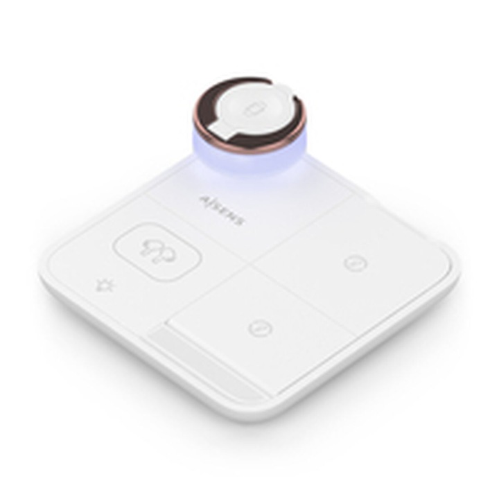 Aisens 15 W-os vezeték nélküli töltő, fehér, USB-C
