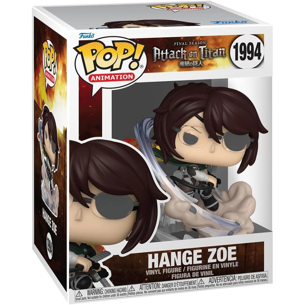 朴璐美　直筆サイン入りfunko pop 進撃の巨人　ハンジ Figurina Funko Pop Premium, Animation, Attack on Titan, Hange Zoe