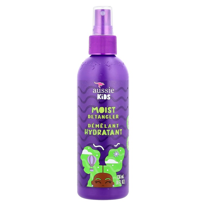 Aussie Moist Detangler pentru copii, fructe tropicale, 236 ml