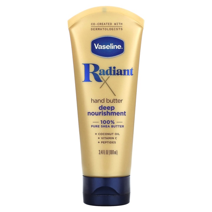 Vaseline, unt de maini ultra hranitoare, 101 ml, cu unt de shea, ulei de cocos, vitamina C, multicolor